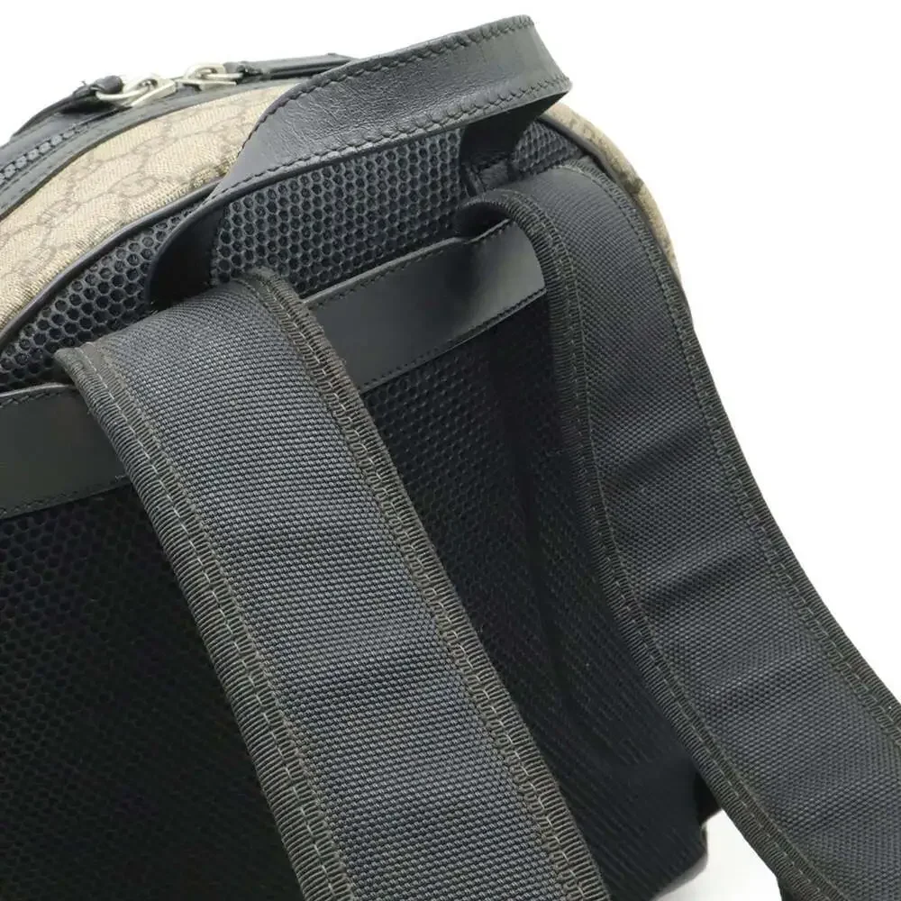 GUCCI Authentic Black Leather Backpack